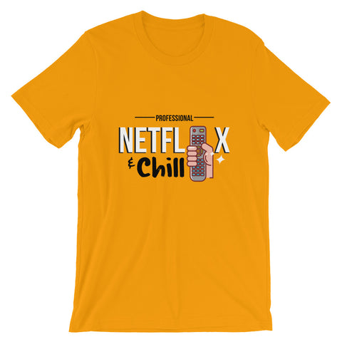 Netflix & Chill Short-Sleeve Men's T-Shirt - The Jack of All Trends