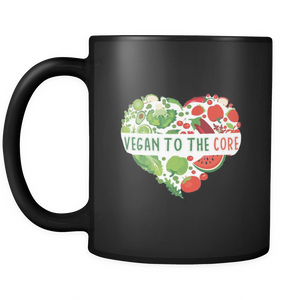 Vegan To The Bone Black 11oz Mug - The Jack of All Trends
