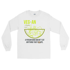 Vegan Noun Men's Long Sleeve T-Shirt - The Jack of All Trends
