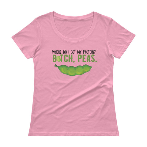 Peas Protein Women's Scoopneck T-Shirt - The Jack of All Trends