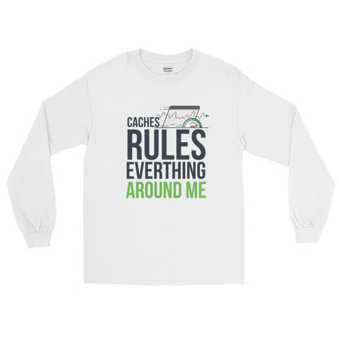 Cache Rules Everything Around Me Men's Long Sleeve T-Shirt - The Jack of All Trends