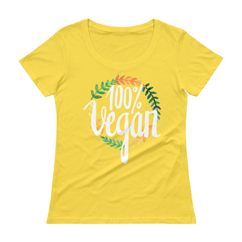 Women's 100% Vegan Scoopneck T-Shirt - The Jack of All Trends
