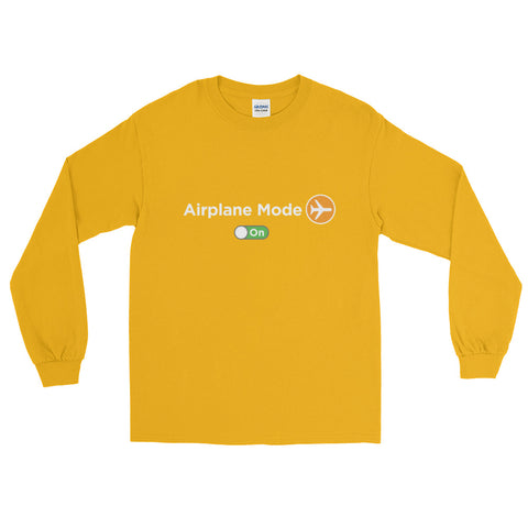 Airplane Mode On Mens's Long Sleeve T-Shirt - The Jack of All Trends