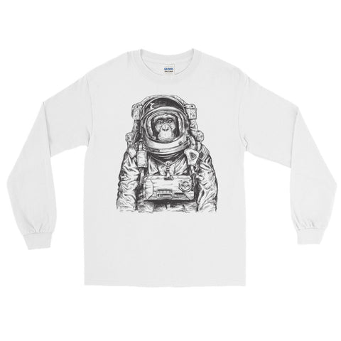 Astronaut Monkey Long Sleeve T-Shirt - The Jack of All Trends