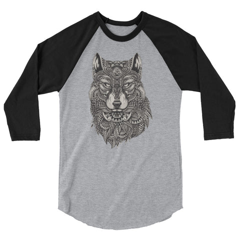 Mystical Wolf Raglan shirt - The Jack of All Trends