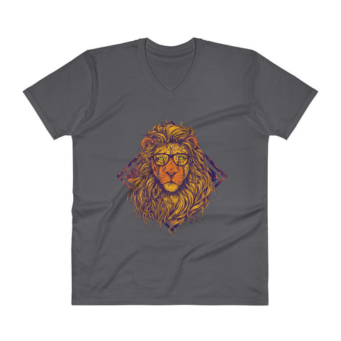 Swag King Lion Men's V-Neck T-Shirt - The Jack of All Trends