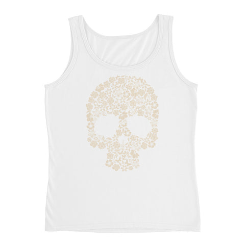 Floral Skull Ladies Tank - The Jack of All Trends