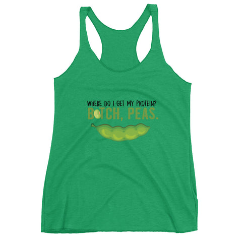 Peas Protein Women's Racerback Tank - The Jack of All Trends