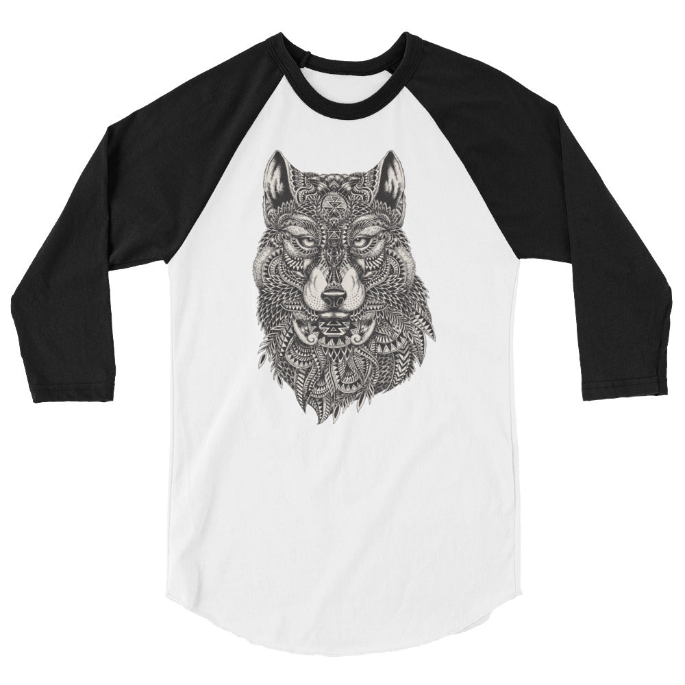 Mystical Wolf Raglan shirt - The Jack of All Trends