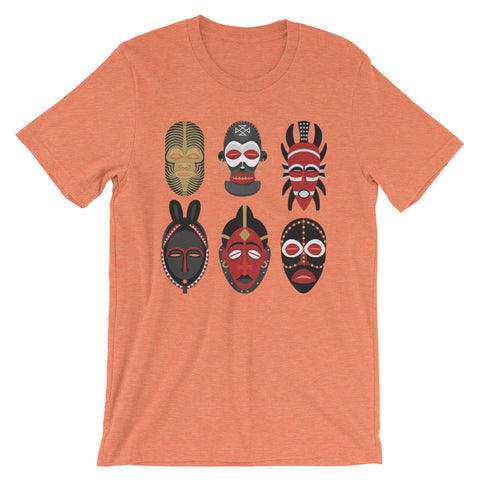 Men's African Mask Short-Sleeve T-Shirt - The Jack of All Trends