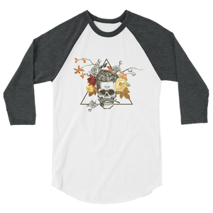 Skull Roses Head raglan shirt - The Jack of All Trends