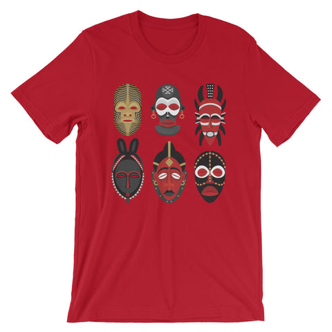 African Tribal Mask Men's Short-Sleeve T-Shirt - The Jack of All Trends