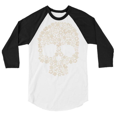 Floral Skull Women's Raglan Shirt - The Jack of All Trends