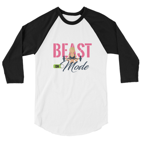 Beast Mode On Women's Raglan Shirt - The Jack of All Trends