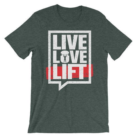 Body Builders Live Love Lift Men's Short-Sleeve T-Shirt - The Jack of All Trends