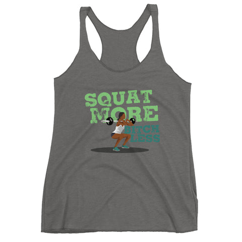 Squat More Women's Racerback Tank - The Jack of All Trends