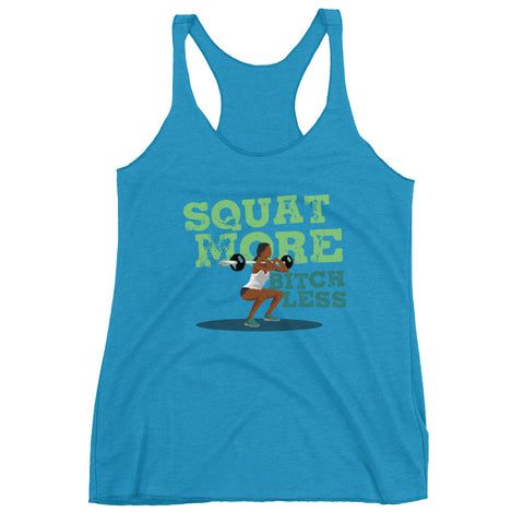 Squat More Women's Racerback Tank - The Jack of All Trends