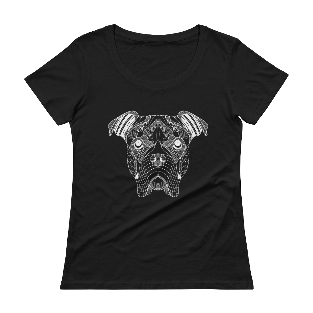 American Bulldog Ladies' Scoopneck T-Shirt - The Jack of All Trends