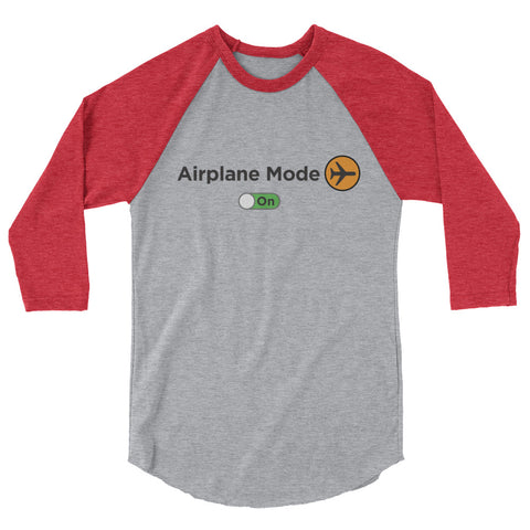 Men's Airplane Mode On Raglan Shirt - The Jack of All Trends