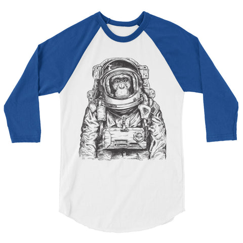Astronaut Monkey raglan shirt - The Jack of All Trends