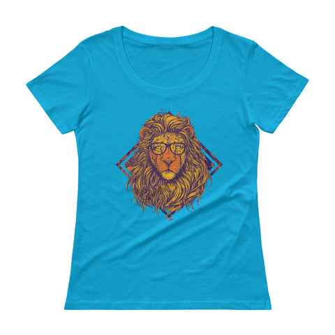 Swag Queen Lioness Ladies' Scoopneck T-Shirt - The Jack of All Trends