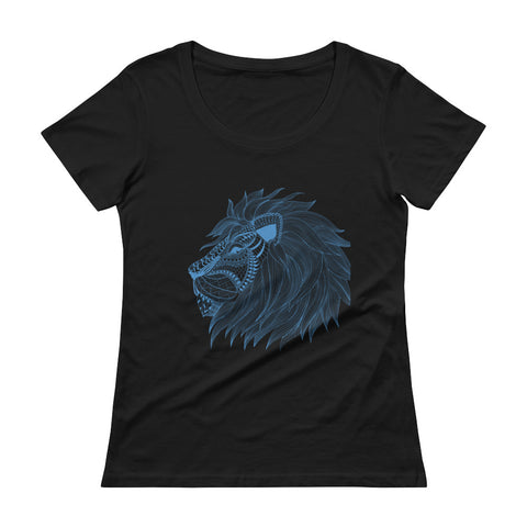 Lion Scoopneck T-Shirt Ladies - The Jack of All Trends