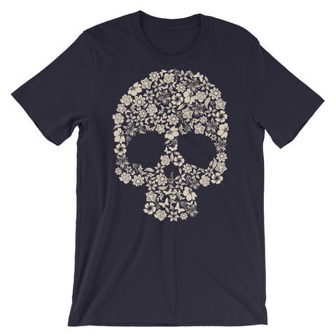 Flower Skull Bouquet Men's Short Sleeve T-Shirt - The Jack of All Trends