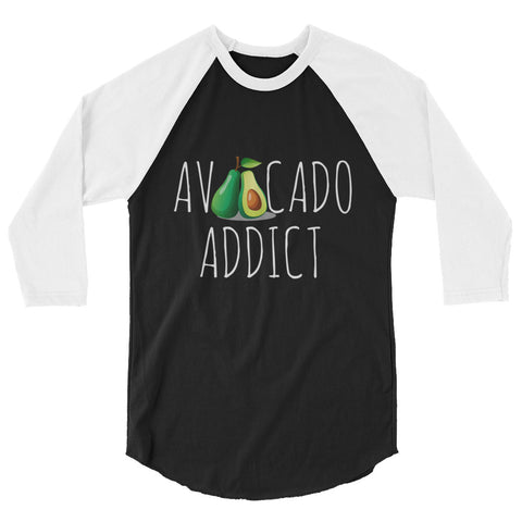 Avocado Addict Women's 3/4 sleeve raglan shirt - The Jack of All Trends