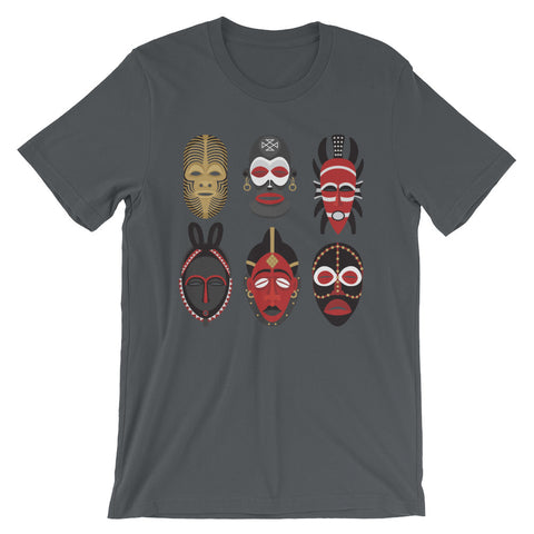 African Tribal Mask Men's Short-Sleeve T-Shirt - The Jack of All Trends