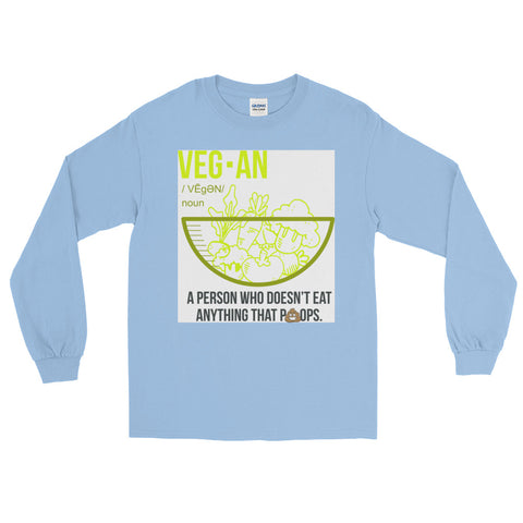 Vegan Noun Men's Long Sleeve T-Shirt - The Jack of All Trends