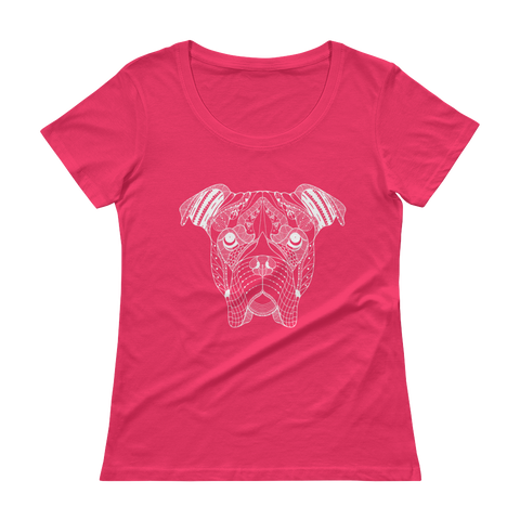 American Bulldog Ladies' Scoopneck T-Shirt - The Jack of All Trends