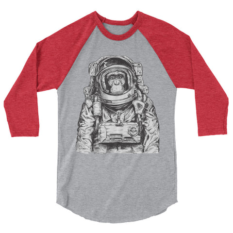 Astronaut Monkey raglan shirt - The Jack of All Trends
