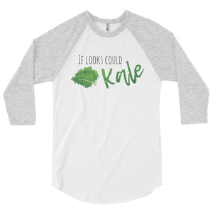 If Looks Could Kale Men's Sleeve Raglan Shirt I - The Jack of All Trends