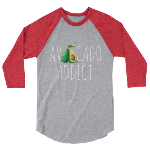 Avocado Addict Women's 3/4 sleeve raglan shirt - The Jack of All Trends