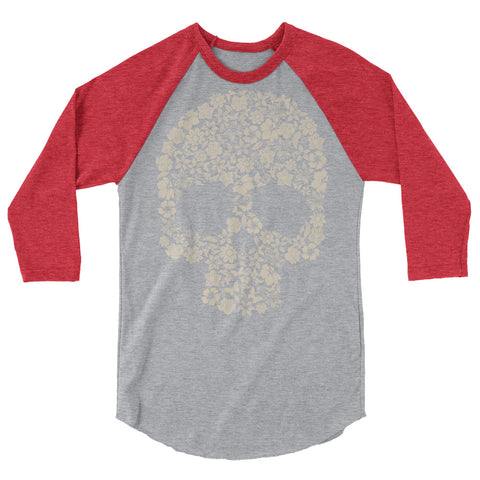 Floral Skull Women's Raglan Shirt - The Jack of All Trends