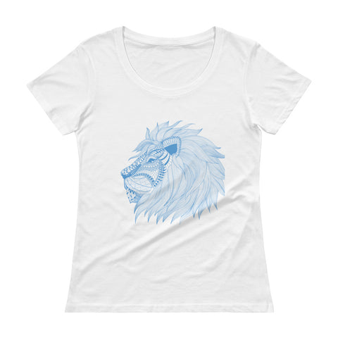 Lion Scoopneck T-Shirt Ladies - The Jack of All Trends