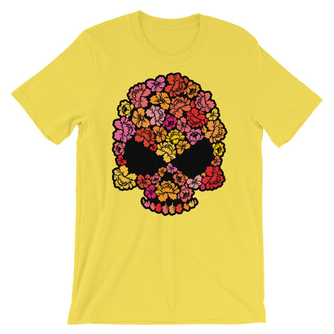 Floral Skull Short-Sleeve Men's T-Shirt - The Jack of All Trends