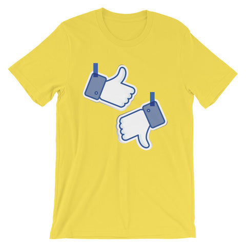 Like/Dislike Short-Sleeve Men's T-Shirt - The Jack of All Trends