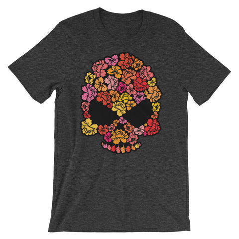 Floral Skull Short-Sleeve Men's T-Shirt - The Jack of All Trends