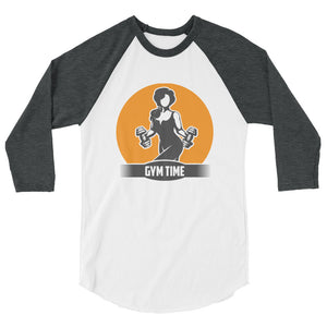Women's Its Gym Time 3/4 Raglan T-shirt - The Jack of All Trends