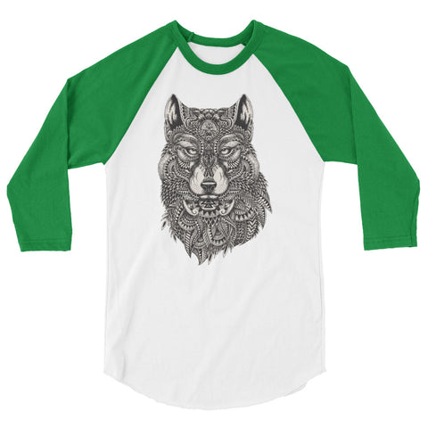 Mystical Wolf Raglan shirt - The Jack of All Trends