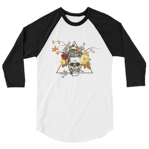 Skull Roses Head raglan shirt - The Jack of All Trends