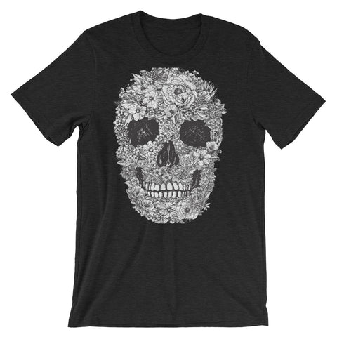 Dead Flower Skull Women's Short-Sleeve T-Shirt - The Jack of All Trends