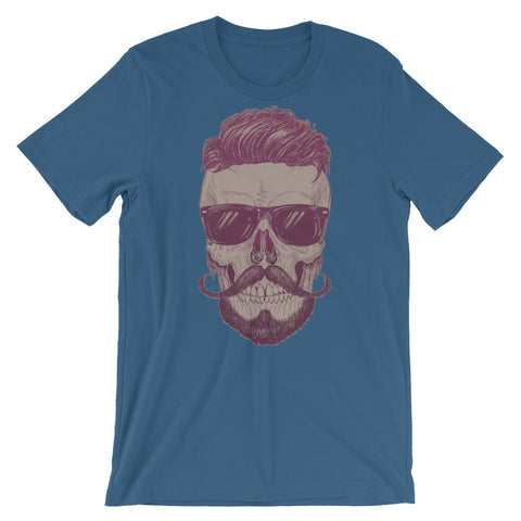 Cool Guy Skull Men's Short-Sleeve T-Shirt - The Jack of All Trends