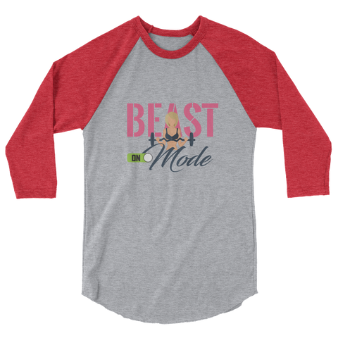 Beast Mode On Women's Raglan Shirt - The Jack of All Trends