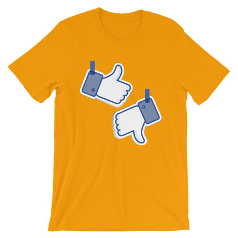Like/Dislike Short-Sleeve Men's T-Shirt - The Jack of All Trends