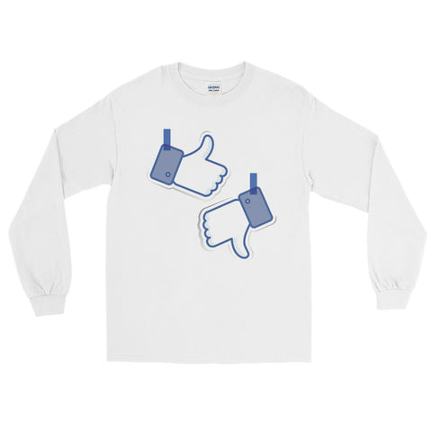 Like/Dislike Men's Long Sleeve T-Shirt - The Jack of All Trends