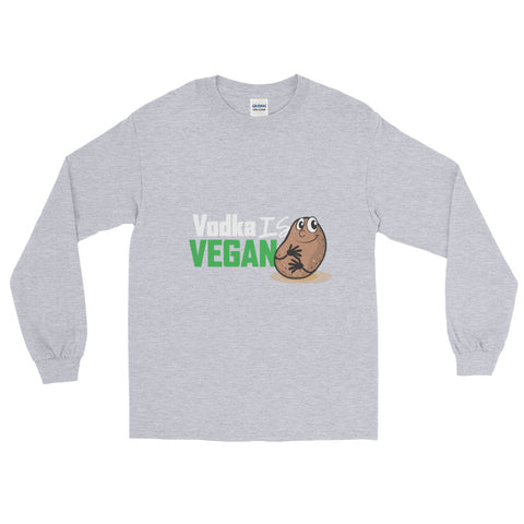Men's Vodka is Vegan Long Sleeve T-Shirt - The Jack of All Trends