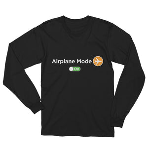 Women's Airplane Mode On Long Sleeve T-Shirt - The Jack of All Trends