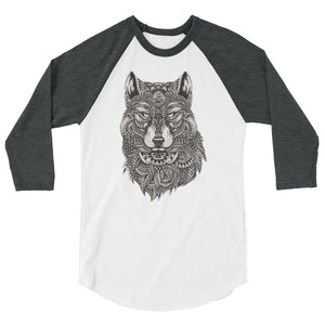 Mystical Wolf Raglan shirt - The Jack of All Trends